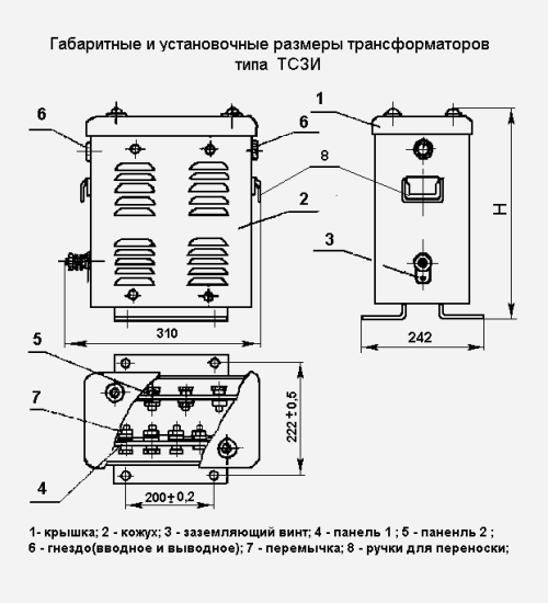 Трансформатор 380 220 36 схема подключения