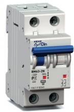 Автоматический выключатель OptiDin BM63-2NB2 B2A 1P+N арт. 103616