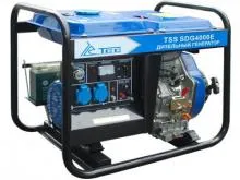 Дизельный генератор TSS SDG 4000E 4 КВТ (АВТОЗАПУСК) 220В 1 ФАЗА. Фото