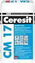 Высокоэластичный клей для плитки Ceresit CM 17 Super Flex.