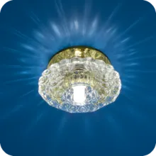 Светильник точечный 75Вт (G9,220В,желтое стекло )