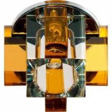 Светильник точечный 60Вт (E14,220В,черн/золото)