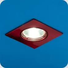 Светильник точечный 50Вт (GU5.3,12В,красный квадрат)