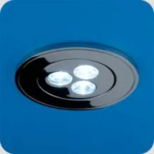 Светильник точечный 3Вт (LED,220В,поворотный,70мм,никель) круг